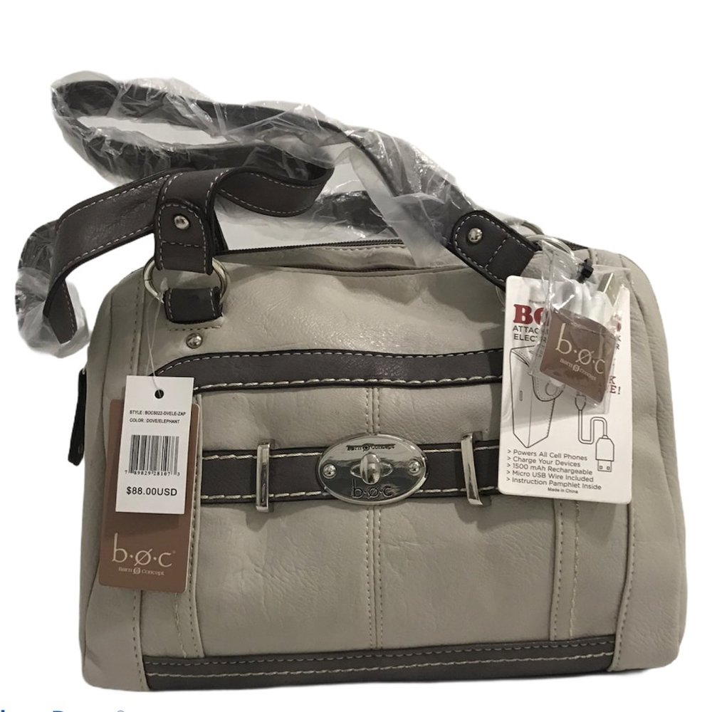 NWT b.o.c Power Bank Purse Handbag Charges Phone - Picture 5 of 11
